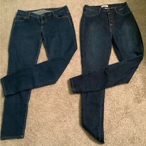 Size 13; Celebrity and Vibrant Jeans - 2 Pair